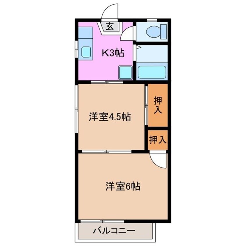 間取図 フォーブルあさけ