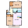 リビングタウン阿倉川　E 2LDKの間取り