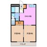 サンライズタウン 2LDKの間取り