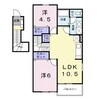 フェイバ－ブルックⅠ 2LDKの間取り