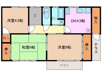 間取図 長谷川様借家