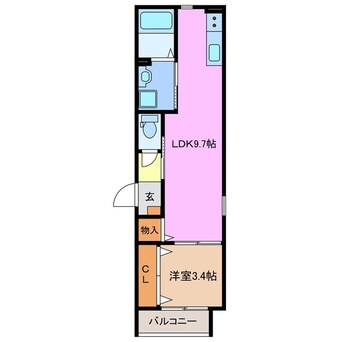 間取図 LECOCON四日市Ⅷ