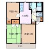 ロイヤルタウン　Ｃ棟 3Kの間取り