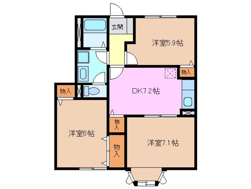 間取図 フォレスト　ガ－デン　Ⅱ
