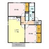 ドミール大谷台　B 2LDKの間取り