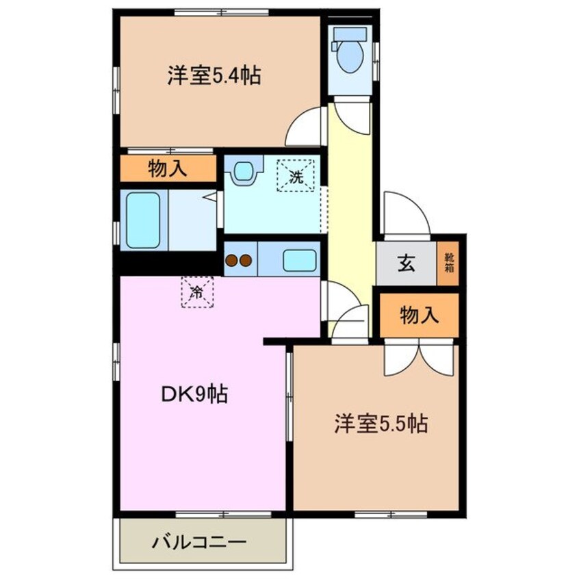 間取図 ウッディベル　Ｄ棟