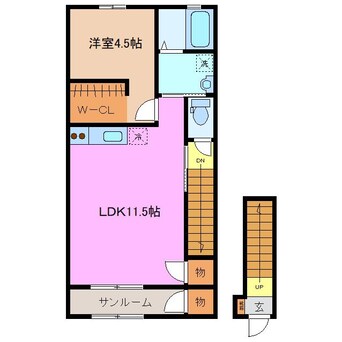 間取図 コンフォール中山
