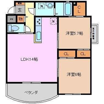 間取図 ラウレア