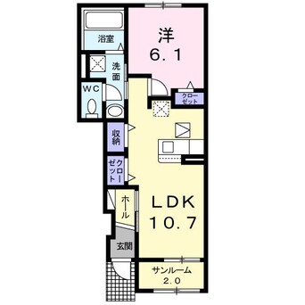 間取図 エルディケイ　Ⅰ