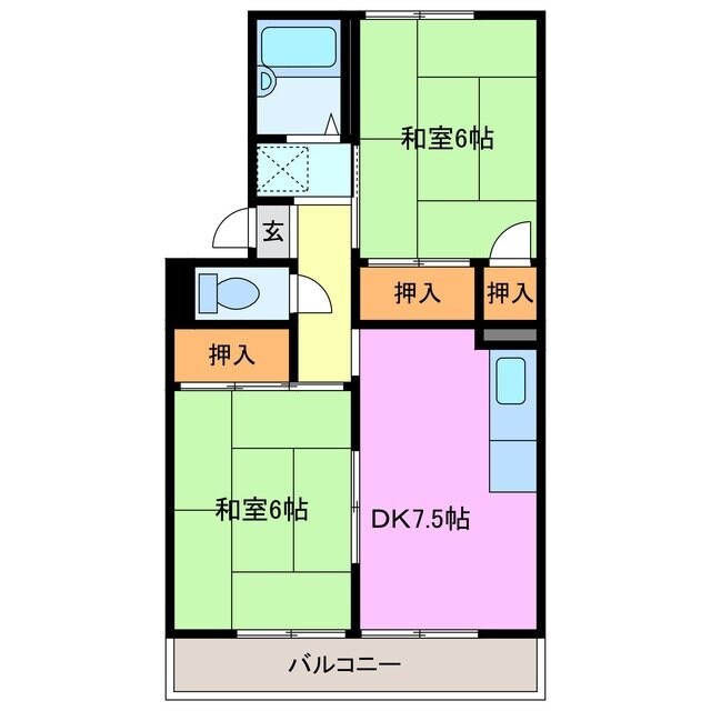 間取り図 プレジール三宅　A