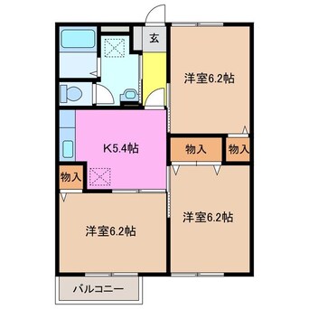 間取図 エクセルタウンⅠ