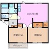 アドバンスＢ 2LDKの間取り