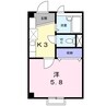 シャルマンフラット 1Kの間取り