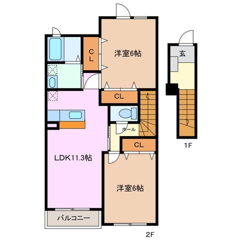 間取図 グランプレーヌＡ
