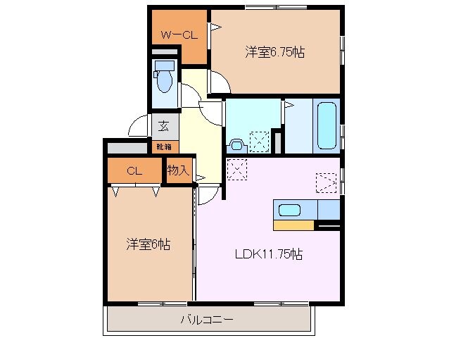 間取り図 リビングタウン阿倉川　B