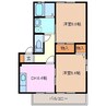 モンテローザ 2DKの間取り
