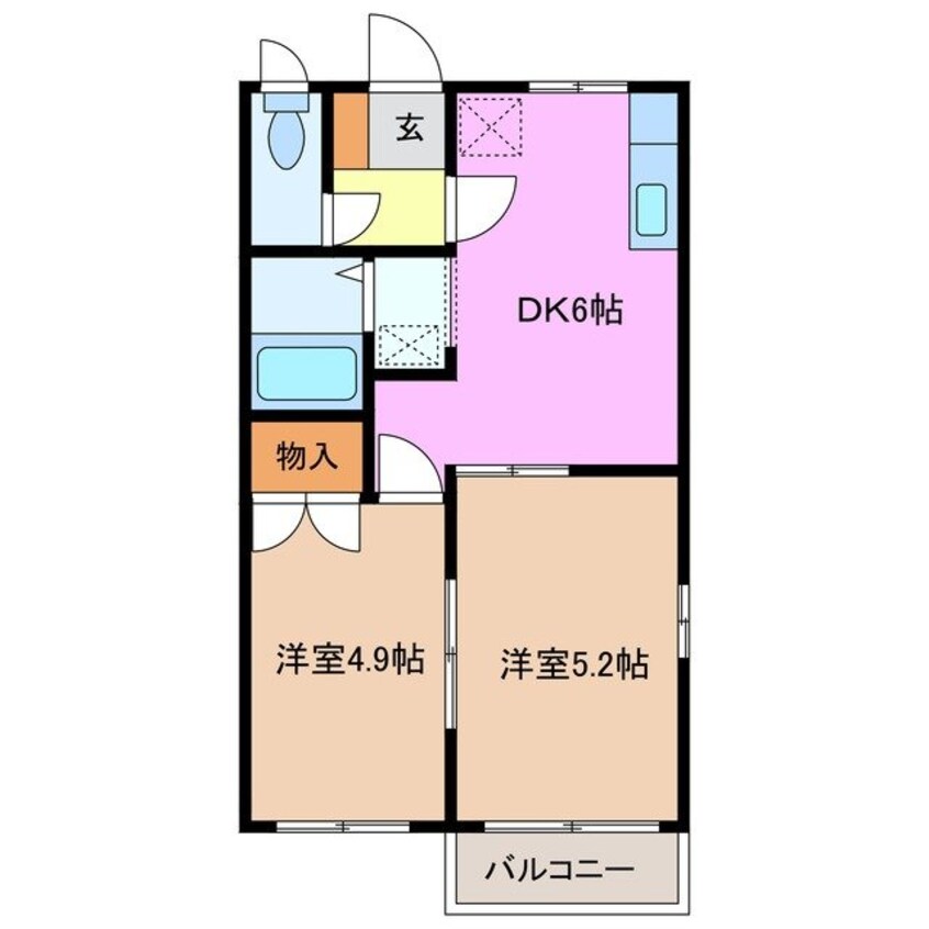 間取図 エースビレッジB