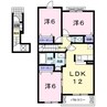 アヴァンティー 3LDKの間取り