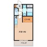 パストラルアベニュー 1Rの間取り