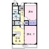 エクシブ 2DKの間取り