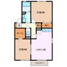 アンシャンテ　Ｂ 2LDKの間取り