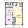 ル・パラディＢ 2LDKの間取り