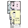 チェリーコート１０４　Ｂ 1LDKの間取り