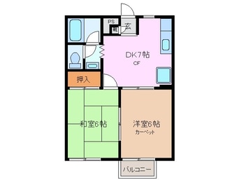 間取図 羽津山グリーンハイツイサライ