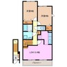 クレーストⅠ 2LDKの間取り
