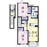 ソレアード　Ⅱ 2LDKの間取り