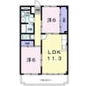 コスモス 2LDKの間取り