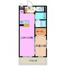 グッドスリー白須賀 1LDKの間取り