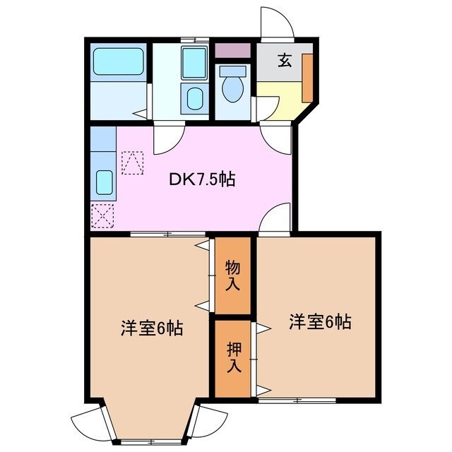 間取り図 サン　フォレスト　Ⅱ