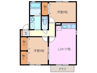 間取図 サニーコート新小杉　A