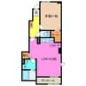 フォーリスト別名Ⅰ 1LDKの間取り