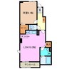 フォーリスト別名Ⅰ 1LDKの間取り