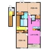 フォーリスト別名Ⅱ 2LDKの間取り