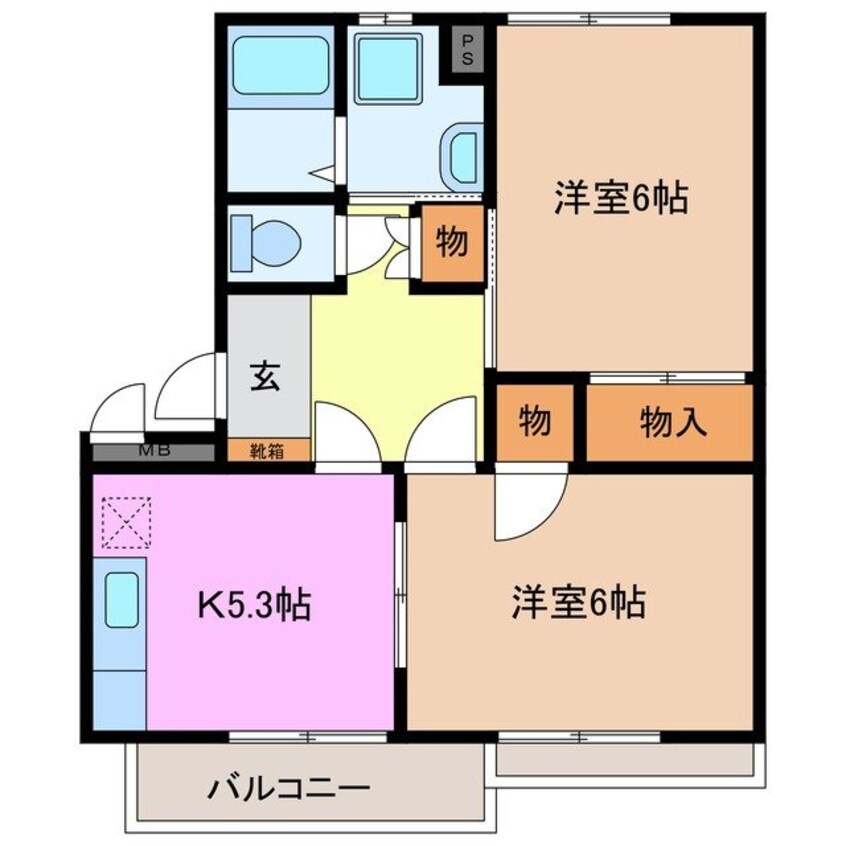 間取図 コーポラスアメニティⅠ