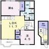 ノーブル・ハイムⅡ 2LDKの間取り