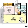 インコントロ　富田 1LDKの間取り