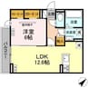インコントロ　富田 1LDKの間取り