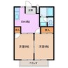 アーバンハイツ 2DKの間取り