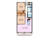 アンシャンテ 2LDKの間取り