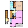 コリーヌ東坂部Ｂ 1LDKの間取り