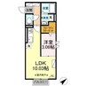 ノーブルハート 1LDKの間取り