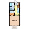 アズール 1Kの間取り