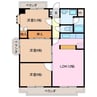 モンクレッシュ 3LDKの間取り