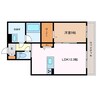 ヴィラ　ルーエ 1LDKの間取り