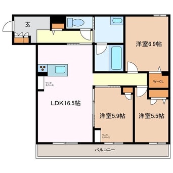 間取図 ヴィラ　ルーエ