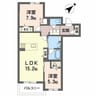 グランドール富田 2LDKの間取り